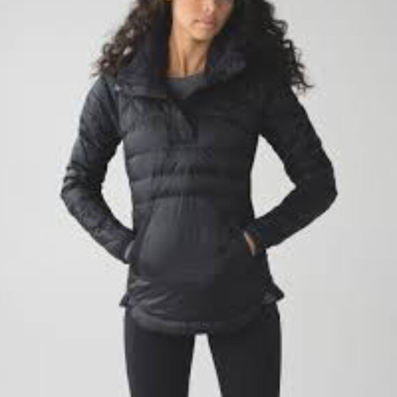 lululemon athletica Black Down For A Run coat - Picture 1 of 4